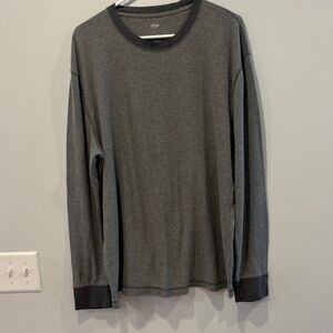 Old Navy Men's Charcoal Long Sleeve Tee